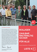 Wahlprospekt der SP Bolligen